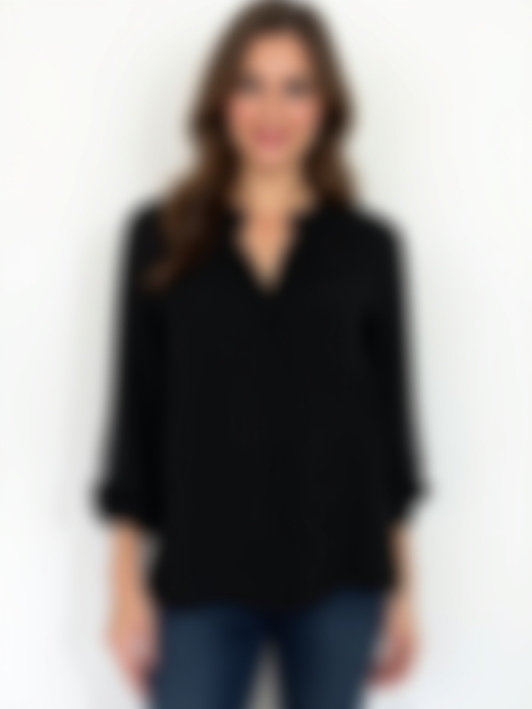 Chemise noire longue